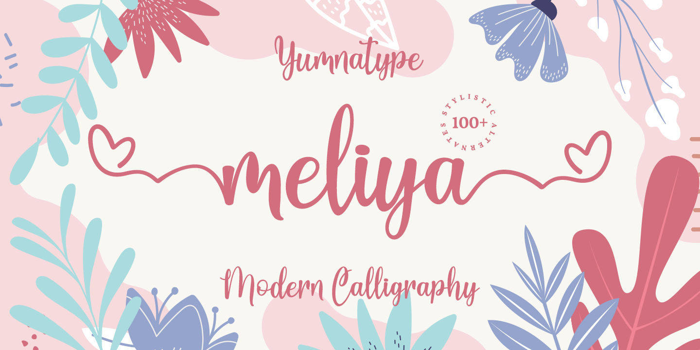 Przykładowa czcionka Meliya #1
